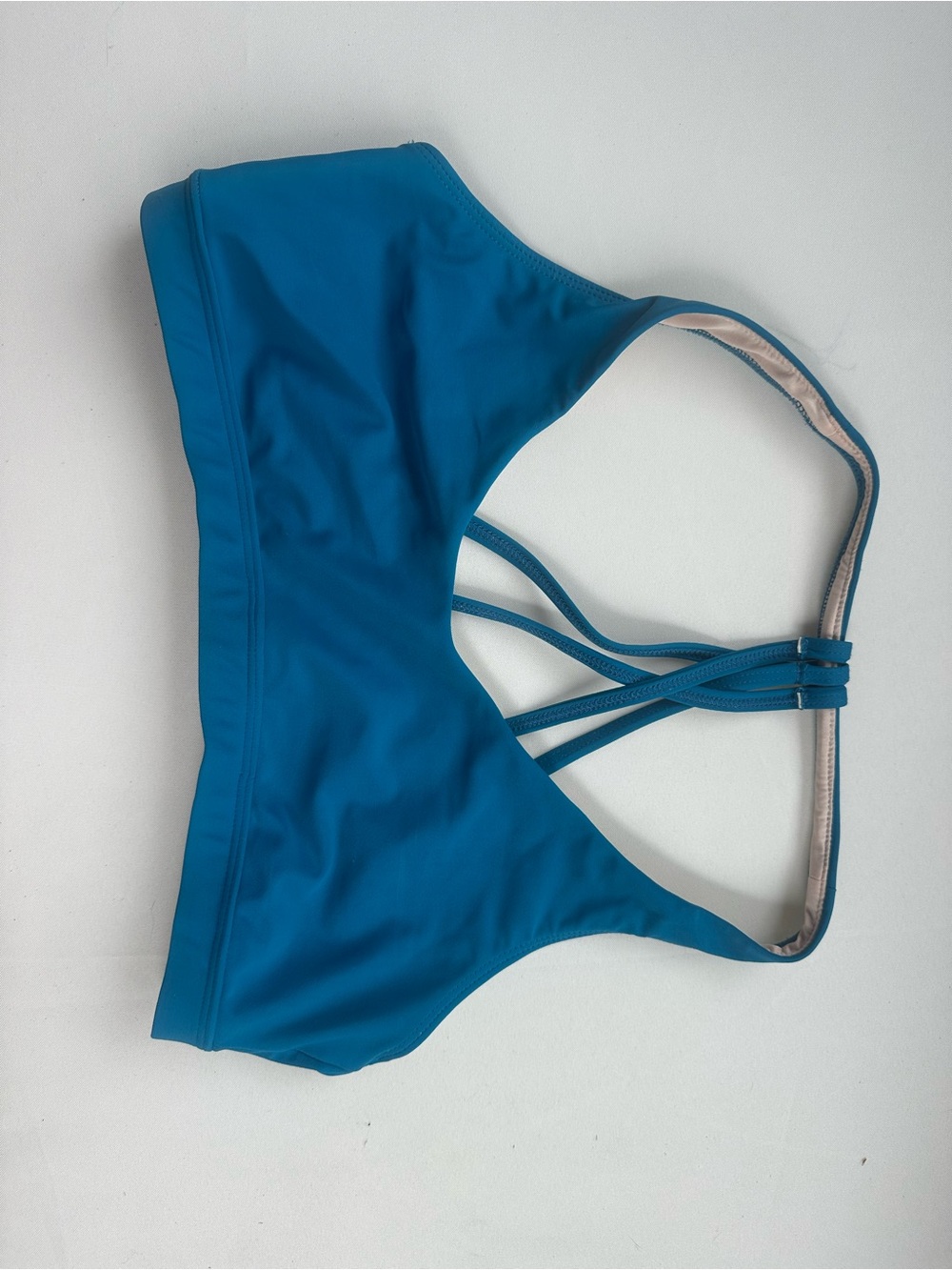Teal Strappy Women's Bikini Top